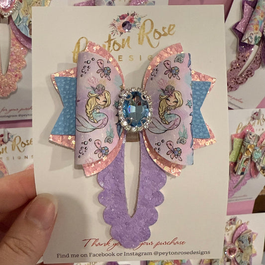 Snap Clip Bow - Mermaids