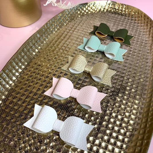 Ivy Bow - White, Cream, Gold, Sage & Olive Green