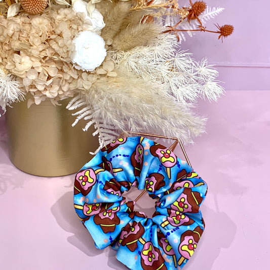 Scrunchie - Bubble-O-Bill Blue