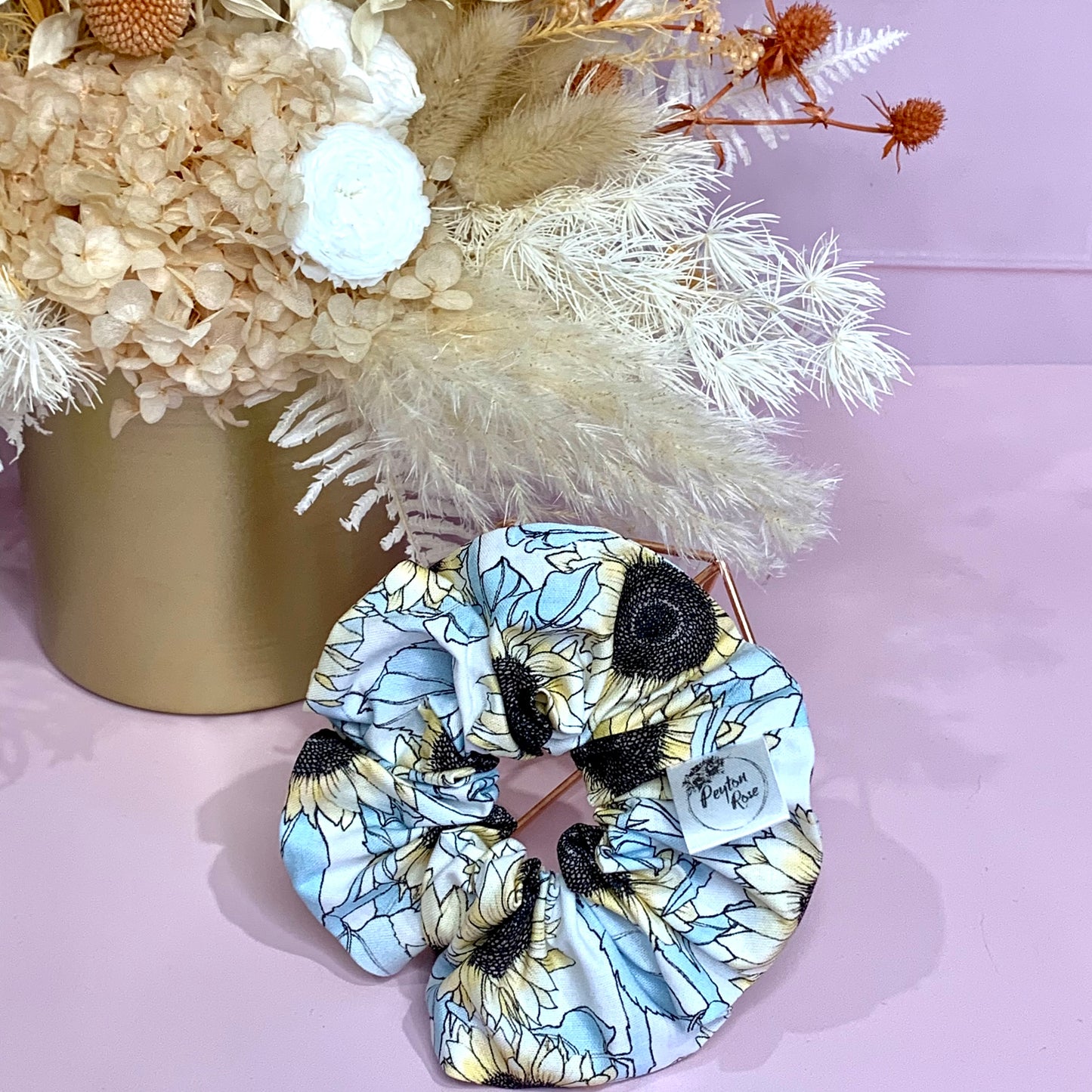 Scrunchie - Pastel Sunflowers