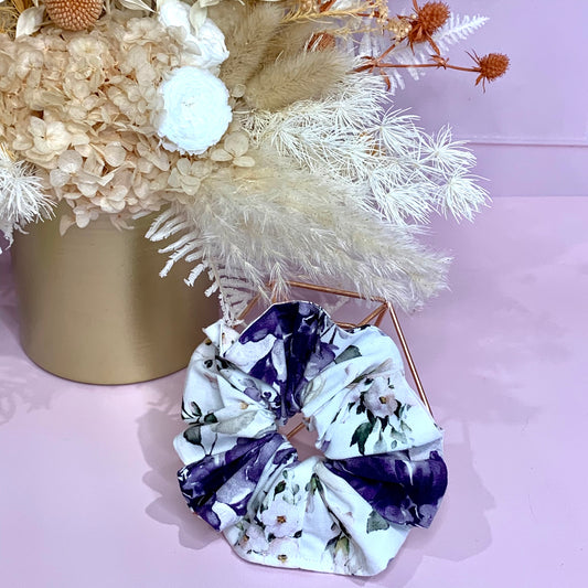 Scrunchie - Purple Floral